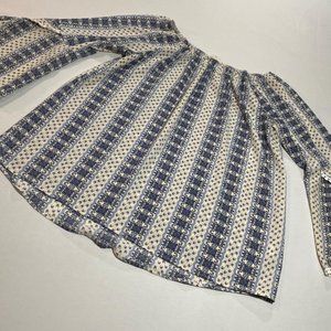 Ember Womens Medium Off-The-Shoulder Bohemian Blouse With Bell Sleeves